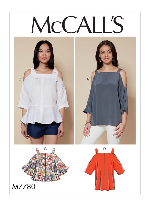 McCall's M7780 (Digital) | Misses' Tops | Front of Envelope