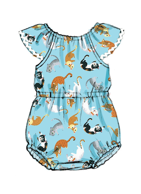 Butterick B6549 | Infants Romper, Dress and Panties
