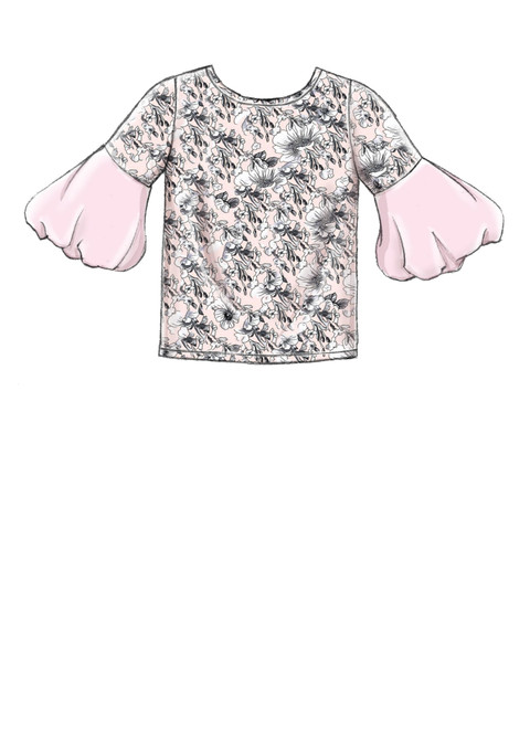 McCall's M7799 (Digital) | Children's/Girls' Tops