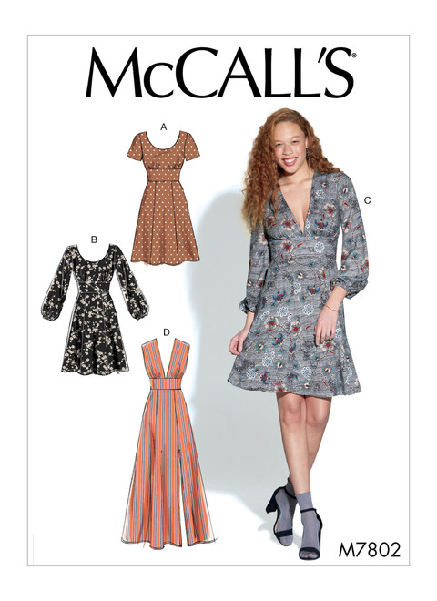 McCall's M7802 (Digital) | Misses' Dresses | Front of Envelope
