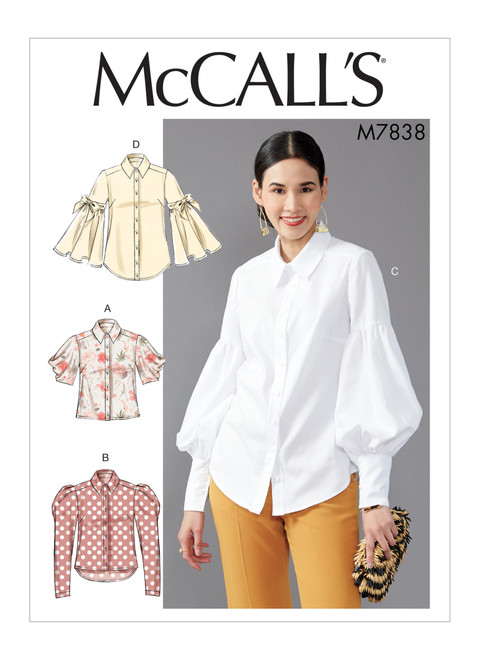 M7838 (PDF) | Misses' Tops | McCall's Patterns