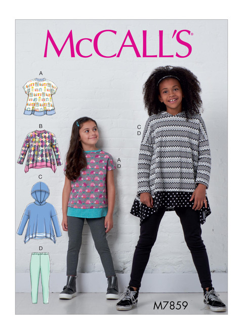 Simplicity Sewing Pattern 8012 Girls' Leggings & Tops - Stretch Knits, HH  (Size 3 4 5 6) : Amazon.in: Home & Kitchen