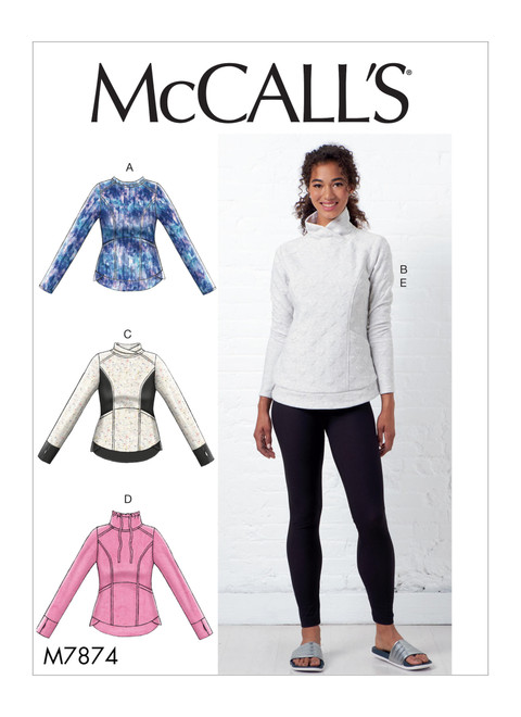 McCall's M7874 | Misses' Tops and Leggings | Front of Envelope