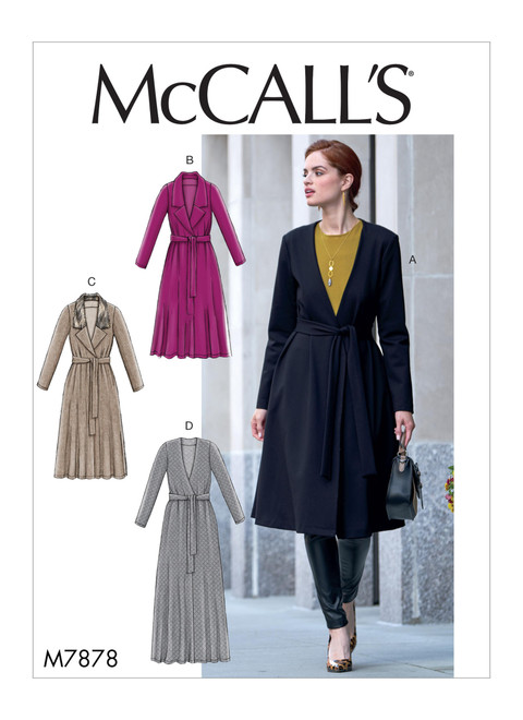 McCall's M7878 (Digital) | Misses' Jacket and Belt | Front of Envelope