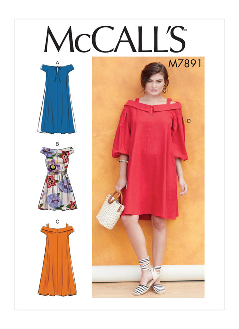 McCall's M7891 (Digital) | Misses' Dresses | Front of Envelope