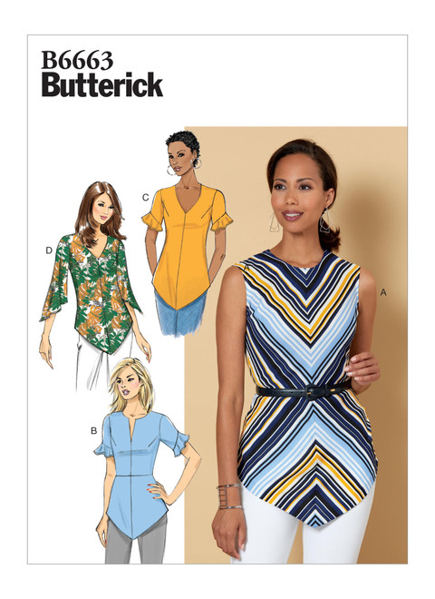 Butterick B6663 | Misses' Top | Front of Envelope