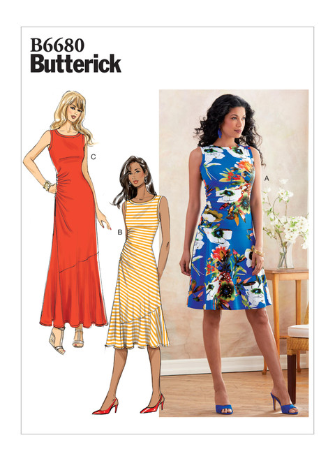 Butterick B6680 (Digital) | Misses' Dress | Front of Envelope