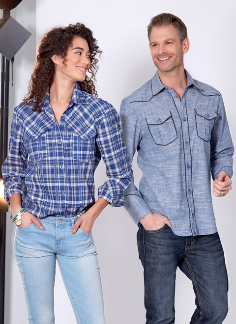 McCall's M7980 | Misses' and Men's Shirts