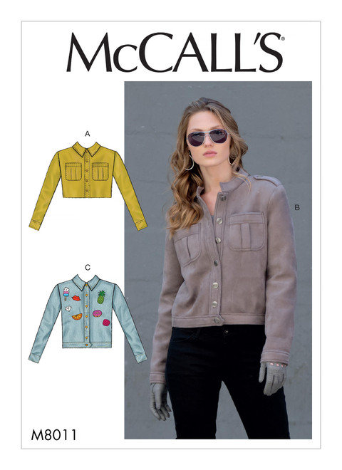 McCall's M8011 (Digital) | Misses' Jackets | Front of Envelope