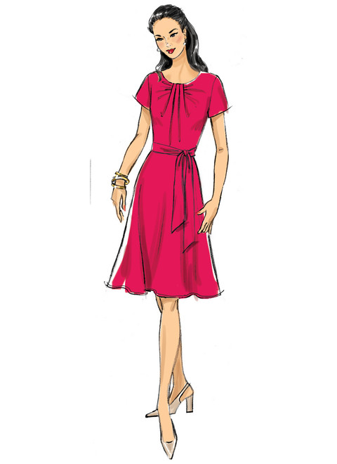 Butterick B6704 (Digital) | Misses' Dress & Sash