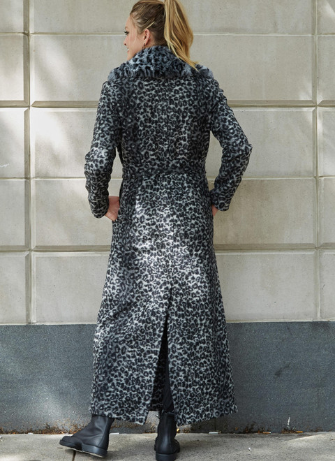 M8013 (PDF) | Misses' Outerwear, Detachable Fur Collar