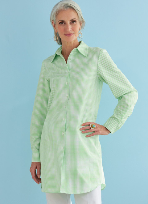 Butterick B6747 (Digital) | Misses' Button-Down Collared Shirts