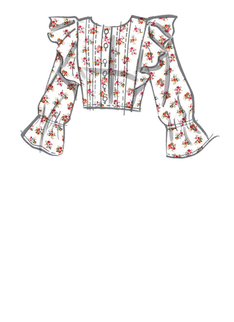 M8102 (PDF) | #LorettaMcCalls - Misses' Tops & Skirt