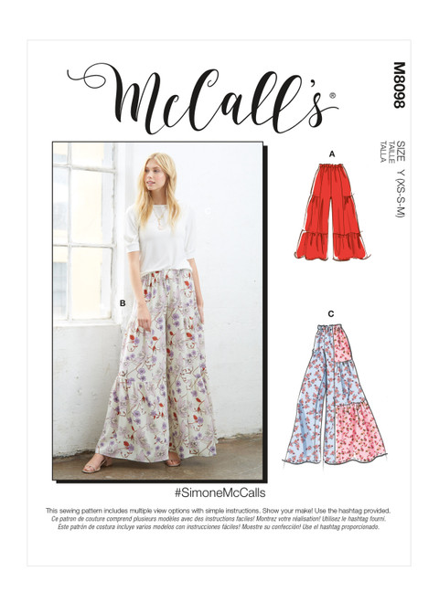McCall's M8098 (Digital) | Misses' Pants | Front of Envelope