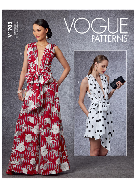 Vogue Patterns V1708 | Misses' Jumpsuit | Front of Envelope