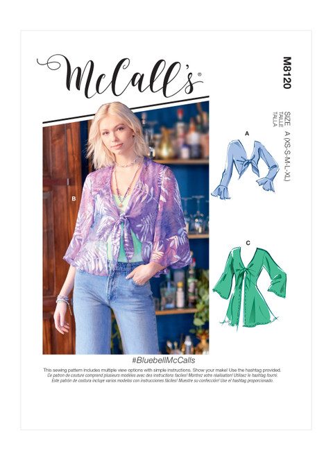 McCall's M8120 (Digital) | #BluebellMcCalls - Misses' Jackets | Front of Envelope