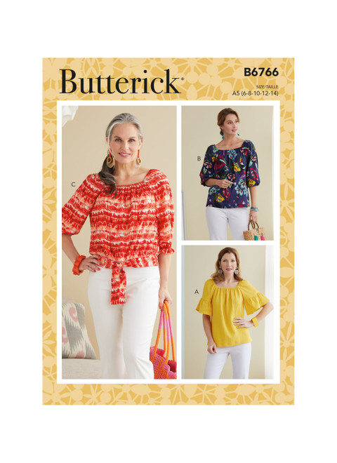 B6766 (PDF) | Misses' Tops | Butterick Patterns