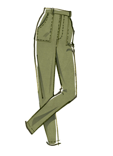 M8162 (PDF) | #AngieMcCalls - Misses' Flared Jeans, Overalls