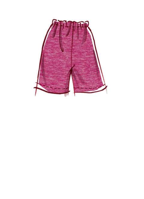 McCall's M8160 (Digital) | Misses' & Miss Petite Short Sleeve Top, Dress, Pull-On Shorts & Pants
