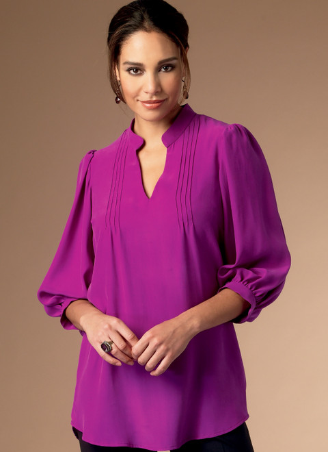B6801 | Misses' & Women's Tucked Or Gathered Top | Butterick Patterns