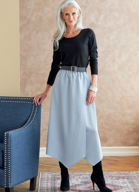 Butterick B6798 (Digital) | Misses' & Misses' Petite Gathered-Waist Skirt