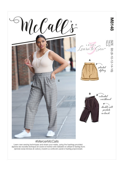 McCall's M8148 (Digital) | Misses' & Women's Pants | Front of Envelope
