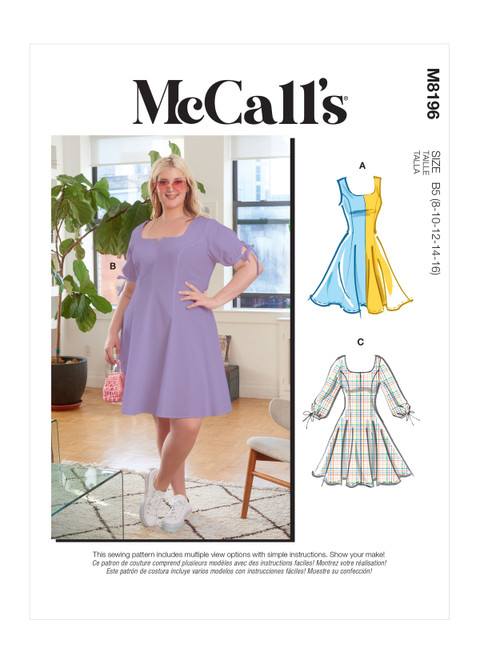 McCall's M8196 | Misses' & Women's Dresses | Front of Envelope