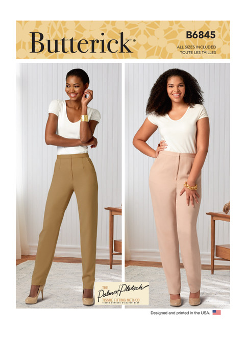 パンツ SIX original crust B6845 (PDF) | Misses' & Women's Tapered Pants | Butterick Patterns