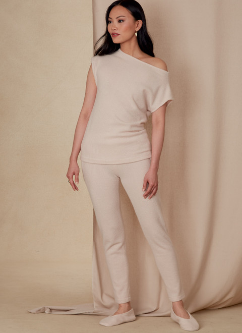 V1835 | Misses' Tops, Pants and Slippers | Vogue Patterns
