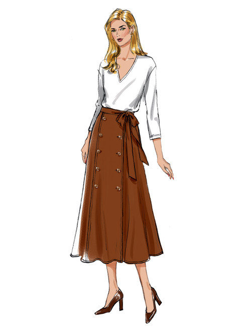 B6866 | Misses' Skirt and Sash | Butterick Patterns