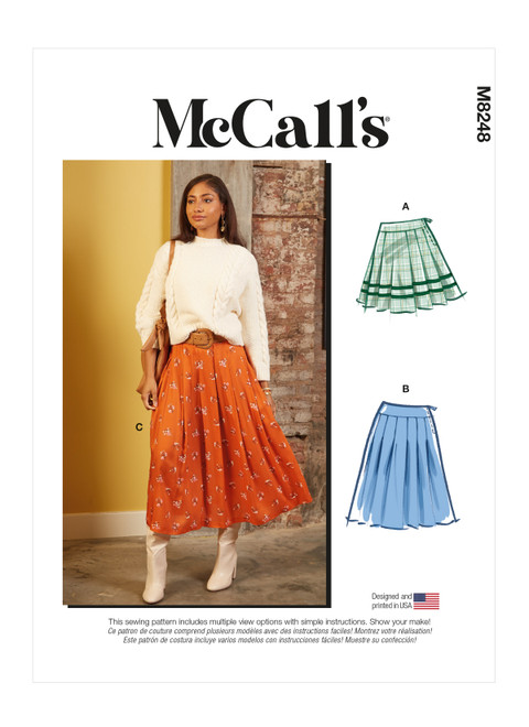 McCall's M8248 | Misses' Skirts | Front of Envelope