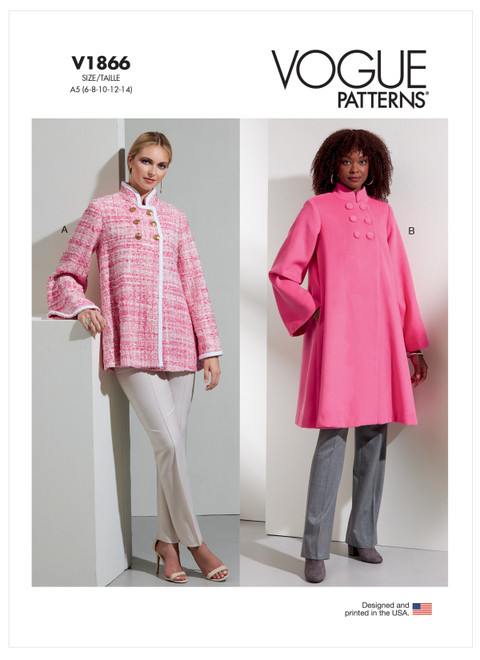 V1866 | Misses' Coat | Vogue Patterns