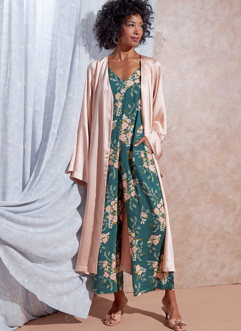 M8261 | Misses' Romper, Jumpsuit, Robe with Sash | McCall's Patterns