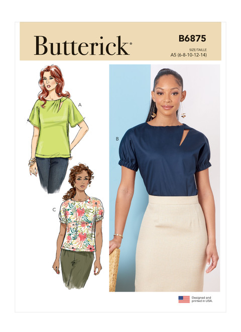 B6875 | Misses' Tops | Butterick Patterns