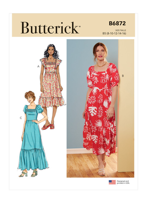 Butterick B6872 (Digital) | Misses' Dress | Front of Envelope