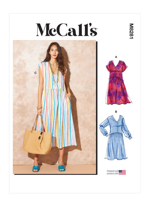 McCall's M8281 (Digital) | Misses' Dresses | Front of Envelope