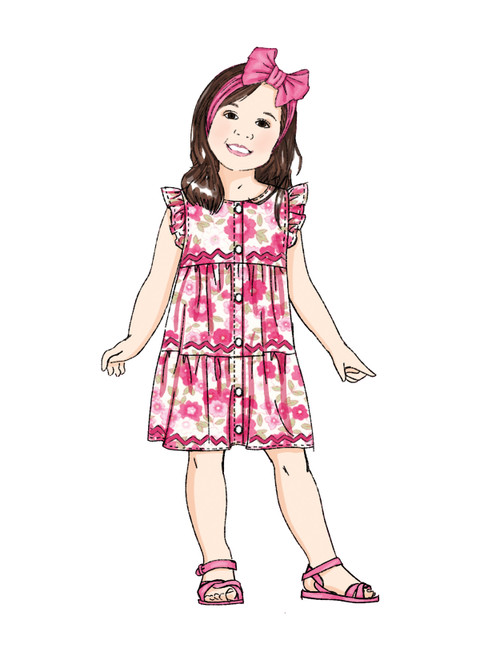 B6906 | Toddlers' Dress and Headband | Butterick Patterns