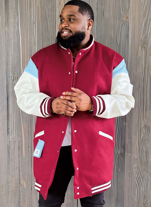 ME2010 | Men's Varsity Bomber Jacket In Two Lengths by Sins of 