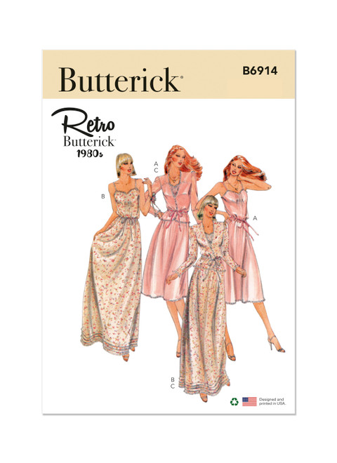 Butterick B6914 | Misses' Vintage Dress and Jacket | Front of Envelope