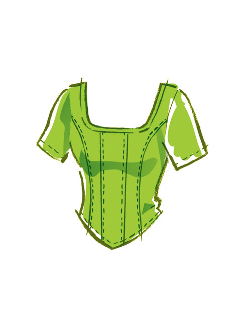 M8364 (PDF) | Misses' Knit Corset Tops | McCall's Patterns