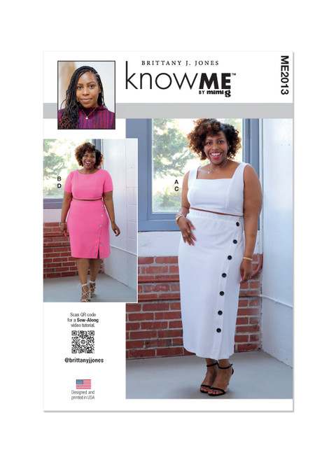 Know Me ME2013 (Digital) | Misses' and Women's Knit Tops and Skirts by Brittany J. Jones | Front of Envelope