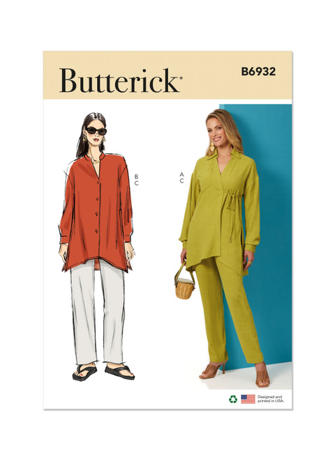 Butterick B6932 | Misses' Top and Pants | Front of Envelope