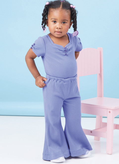 M8394 | Toddlers' Knit Bodysuits and Pants | McCall's Patterns
