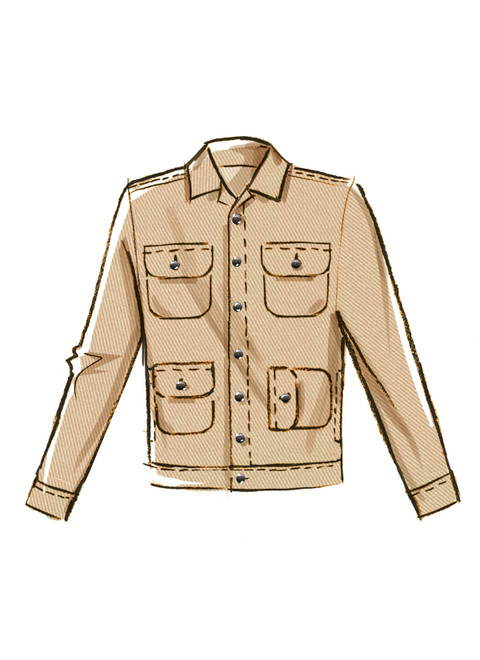 McCall's M8393 (PDF) | Men's Jacket, Shorts and Pants