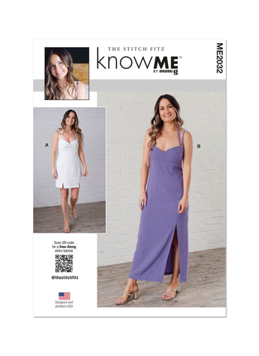 ME2032 (PDF) | Misses' Dress in Two Lengths | Know Me Patterns