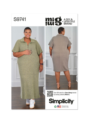 S9741 (PDF) | Women's Knit Dress in Two Lengths by Mimi G Style