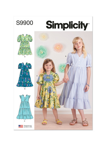 Role Model Clothing Simple Plan　シンプルプラン Simplicity Sewing Pattern S9721 Children's and Girls