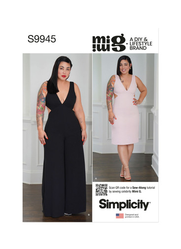 S9945 (PDF) | Simplicity Sewing Pattern Misses' Dress and Jumpsuit