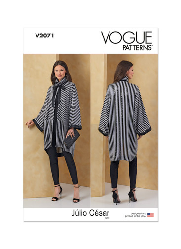 V2071 (PDF) | Misses' Jacket by Julio Cesar NYC | Vogue Patterns