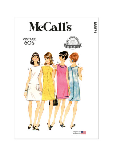 M8571 (PDF)| McCall's Sewing Pattern 1960s Misses' Wrap- A- Rounder Dress in Six Versions | McCall's M8571 (PDF)| McCall's Sewing Pattern 1960s Misses' Wrap- A- Rounder Dress in Six Versions | McCall's